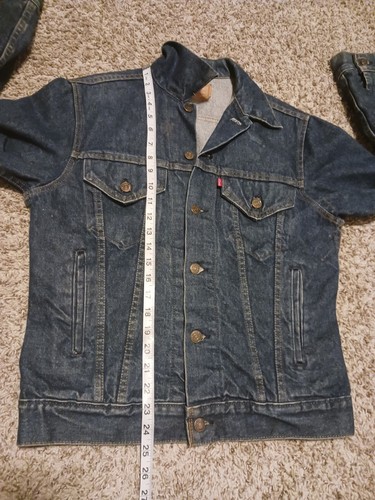 Vintage Levis Denim Trucker Jacket Mens Size 38R 70506-0216 USA Made 80s 90s by Levi's, $49.95 - Photo 15
