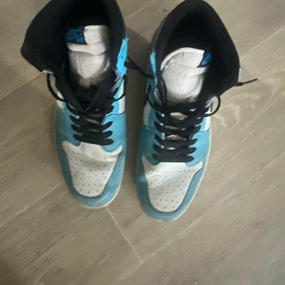 Jordan Air Jordan 1 Mid Herren Sneaker Mid Top Blau/Weiß/Schwarz EU 45
