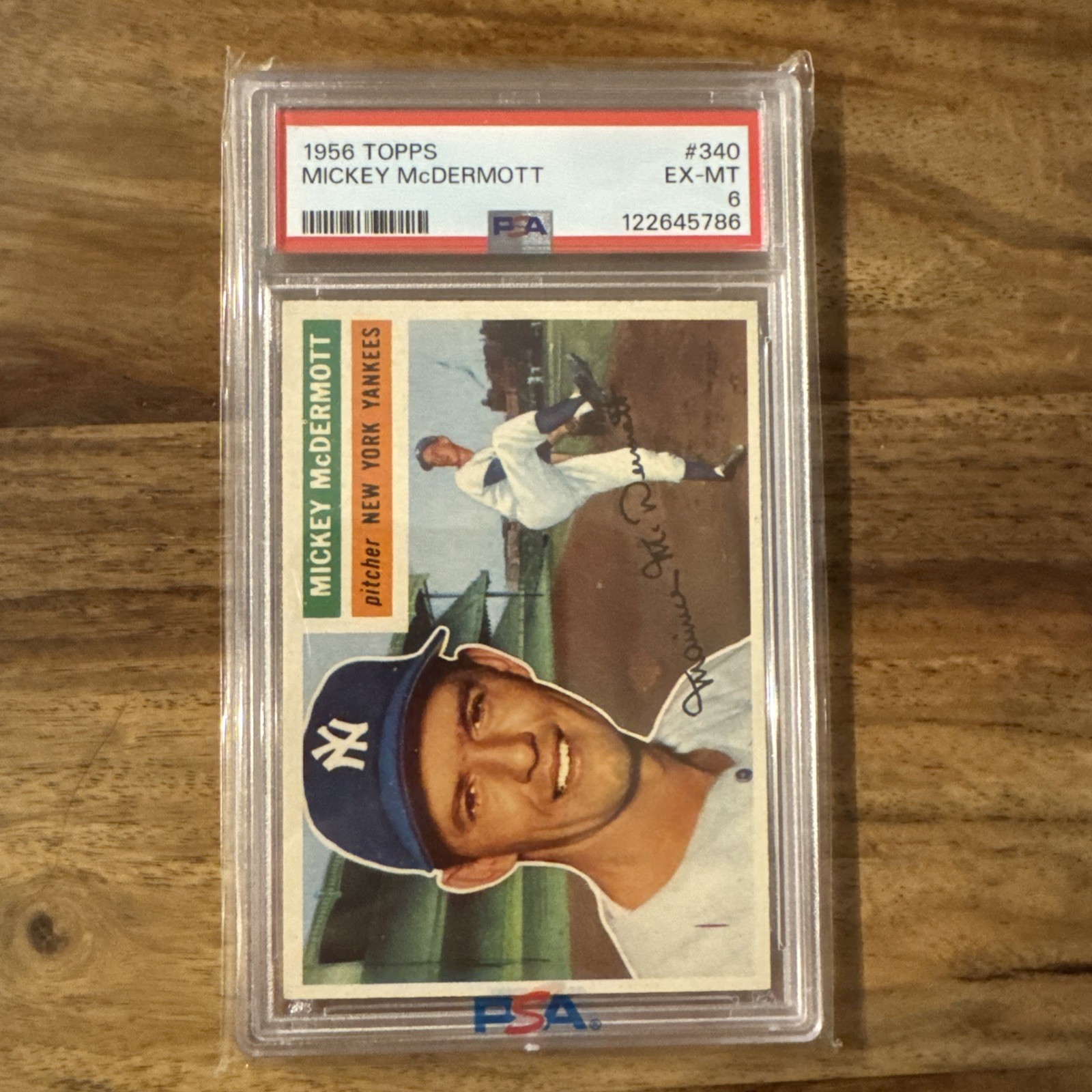 1956 Topps - Mickey McDermott #340 PSA 6