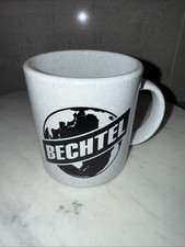 Vintage Bechtel Company Plastic Gray Black Logo Cup Mug RARE