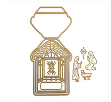 Anna Griffin Nativity Easel Card Dies NEW