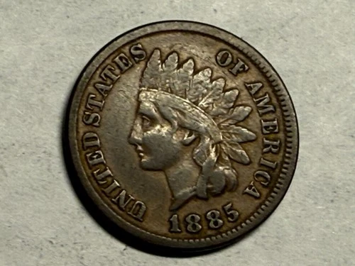 1885 INDIAN HEAD U.S. Cent. Fine. #q2