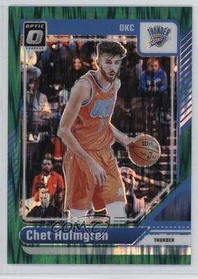 2024-25 Panini Donruss Optic Green Shock Prizm 125/149 Chet Holmgren #23 1qw6
