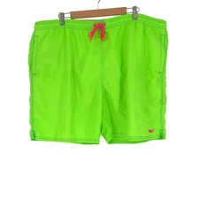 Vineyard Vines Mens XL Swim Trunks Neon Green Pink Whale Logo Board Shorts 6.5in