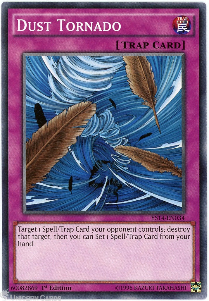 YS14-EN034 Dust Tornado 1st Edition Mint YuGiOh Card