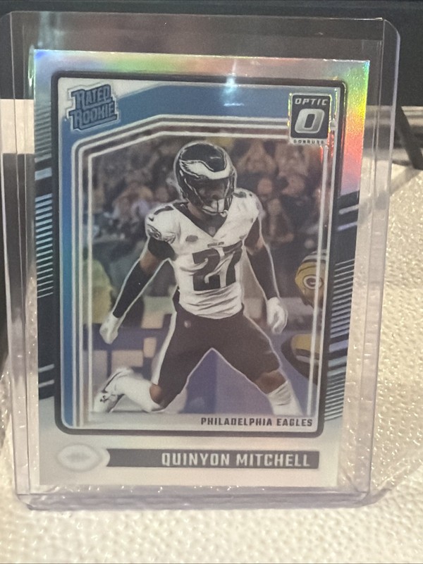 2024 Donruss Optic Holo Quinyon Mitchell #282 Rookie RC Philadelphia Eagles