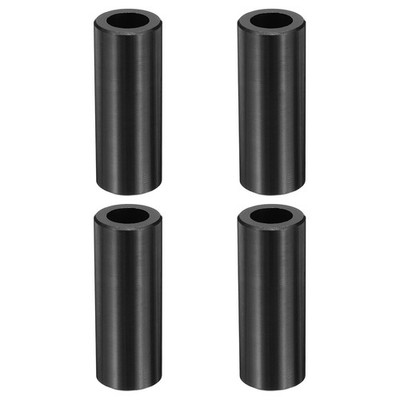 4 Stück M8 Aluminium Abstandshalter M8 IDx1/2'' ODx1 5/16'' Länge Schwarz