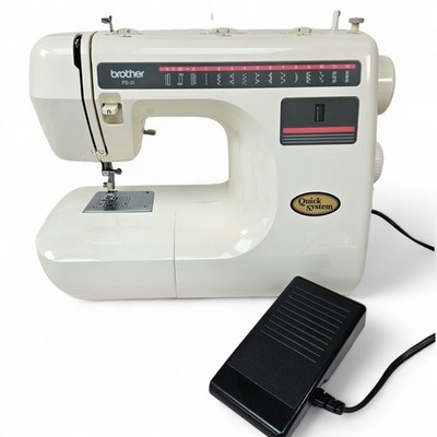 Brother PS31 Nähmaschine Quick System elektrisch mit Pedal, Anleitung & Karton