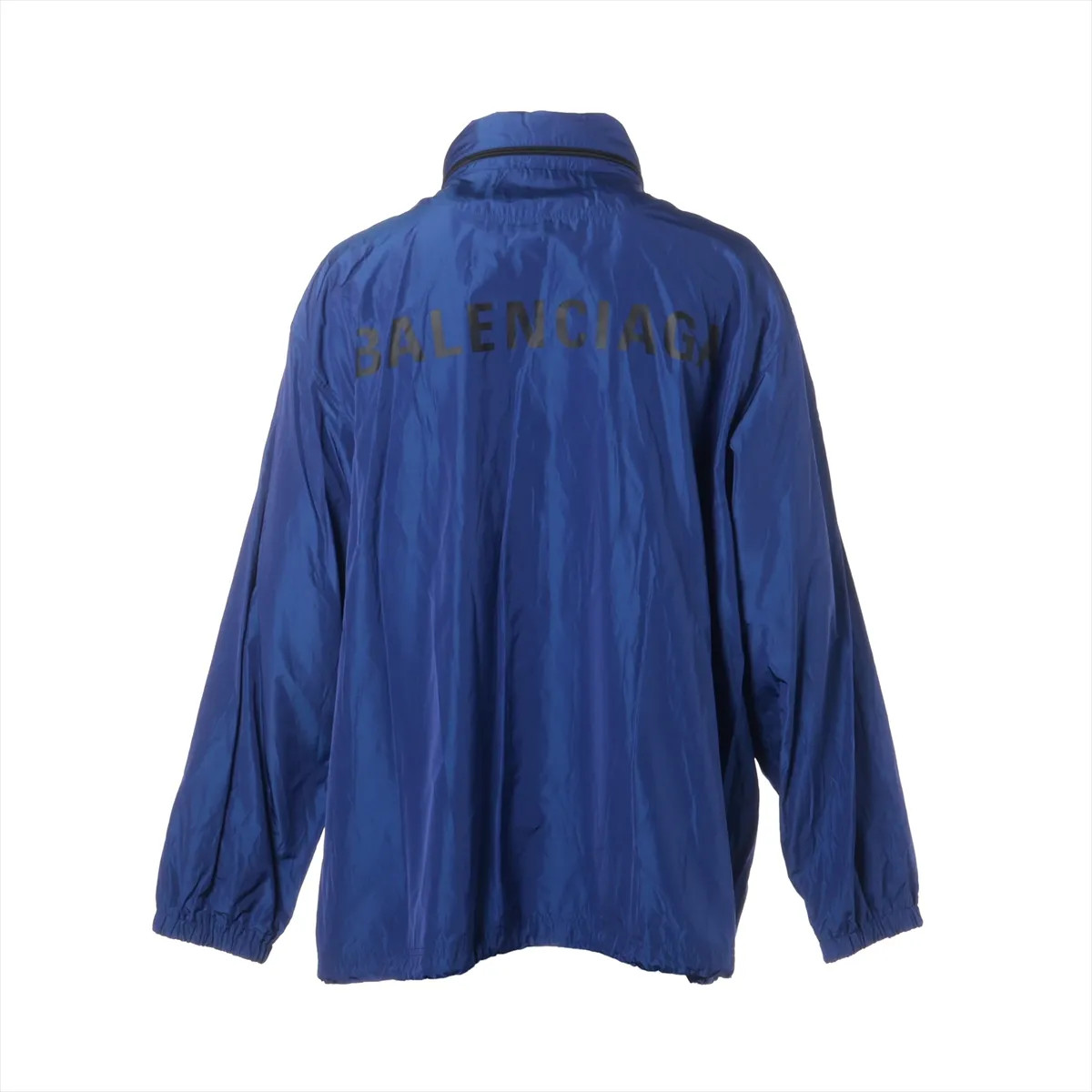 BALENCIAGA ネイビー ハーフジップジャケット BALENCIAGA ネイビー ナイロンジャケット ハーフジップ - メルカリ