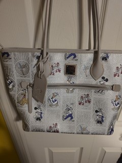 Disney Dooney & Bourke 100th Anniversary Platinum Purse Tote Rare!