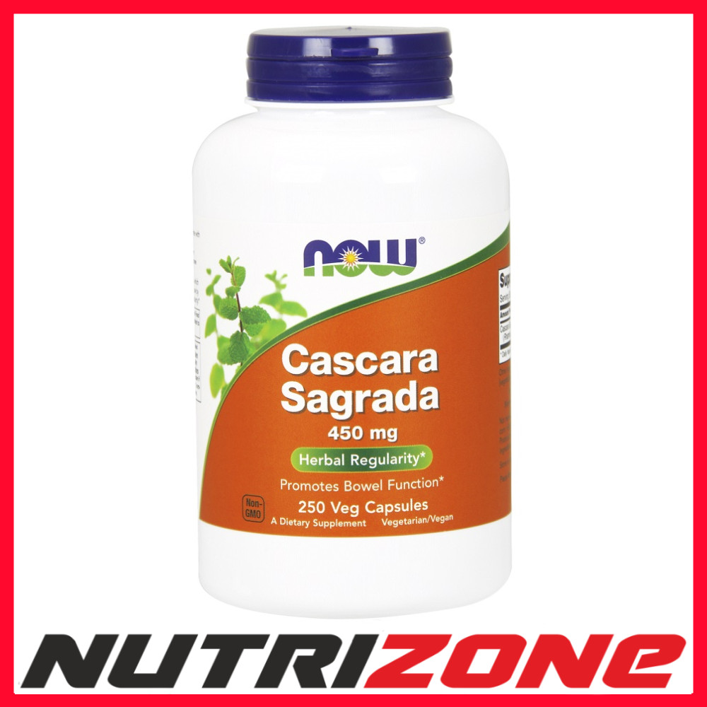 Now Foods Cascara Sagrada 450mg Bowel Function Support - 250 vcaps