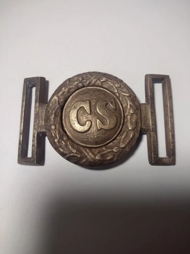 Civil War Era Confederate Two Piece Reproduction Sword Belt Buckle