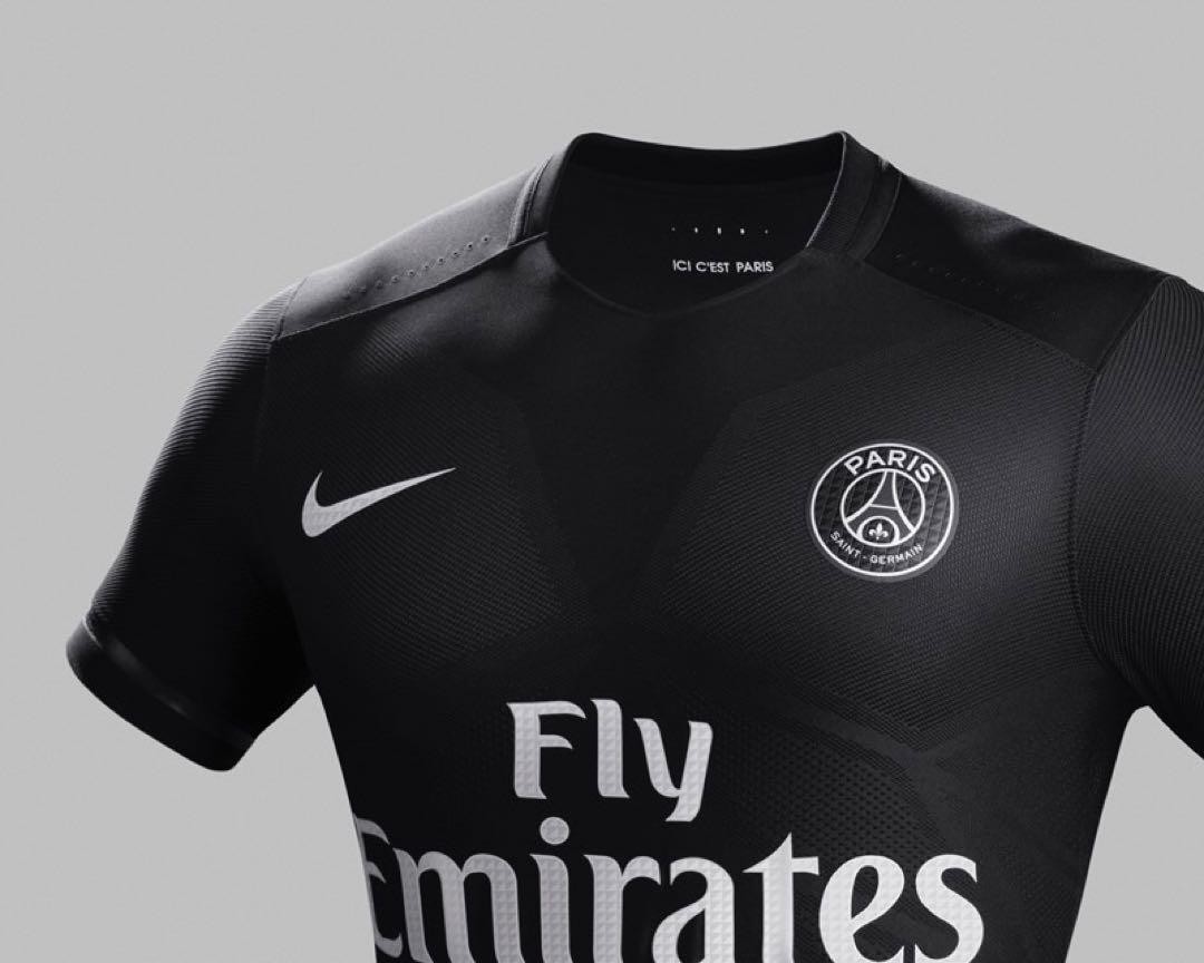 Nike PSG 2015-16 Authentic Third Kit Jersey #9 Cavani Size M