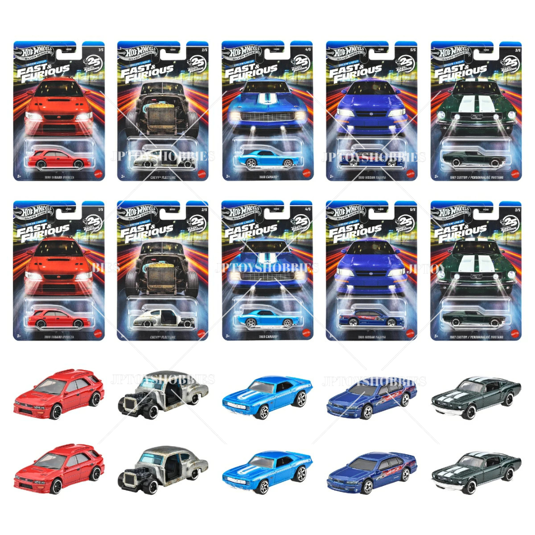 Hot Wheels Fast & Furious Themed Assortment Dream Lineup set of 10