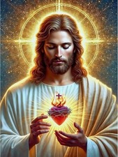 GEEHEIY Jesus Diamond Art Kits for Adults, 5D Religious Jesus Diamond Painting K