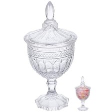 Angoily Bonbonnière En Verre Européenne 25 Cm Avec Couvercle Pot De Rangement...