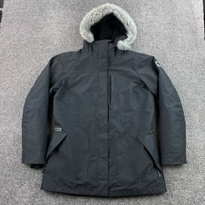Columbia Beverly Mountain Jacket Women's XL Black Interchange Omni-Heat Hooded