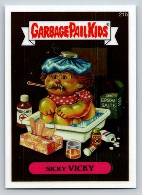 2013 Garbage Pail Kids Chrome Series One #21b Sicky Vicky (ref 213473)