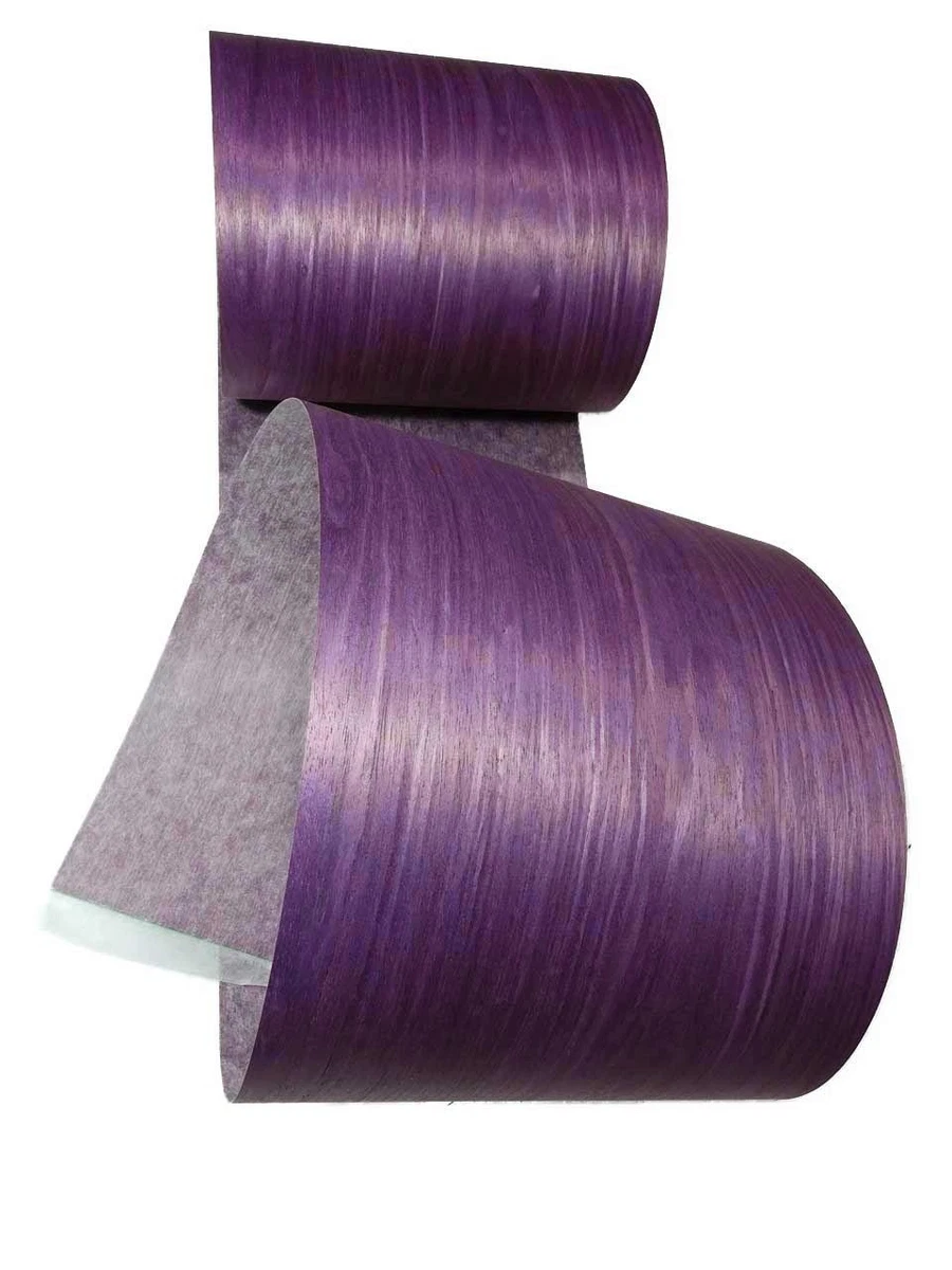 Chapa de amaranto Purpleheart con chapa de madera SaRaiFo no tejida 250x62-64 cm
