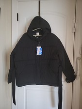 CHAMPION TECH WOMEN'S FILL REVERSE WEAVE PUFFER JACKET. BLK.SZ. MED.NWTS