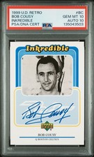 1999-00 Upper Deck Retro Bob Cousy #BC Inkredible GEM MINT PSA 10 AUTO 10