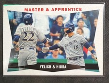 2020 Topps Archives - 1960 Combo Cards Christian Yelich, Keston Hiura #60CC-YH