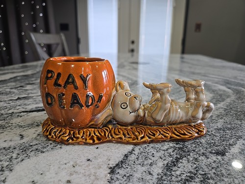 Yankee Candle Boney Bunch 2012 Play Dead Dog Votive/Tea Light Holder