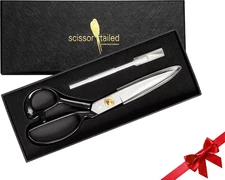 Sewing Scissors Heavy Duty 10" Free Craft Knife; Stronger than Stainless Steel S