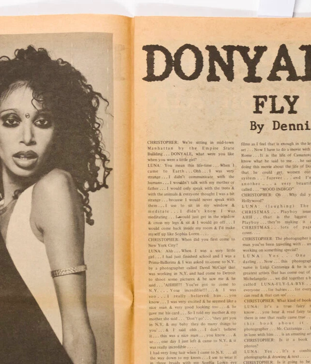 DONYALE LUNA Hiram Keller MARTHA REEVES Jon Voigt LOU REED Interview magazine US - Image 3 of 4