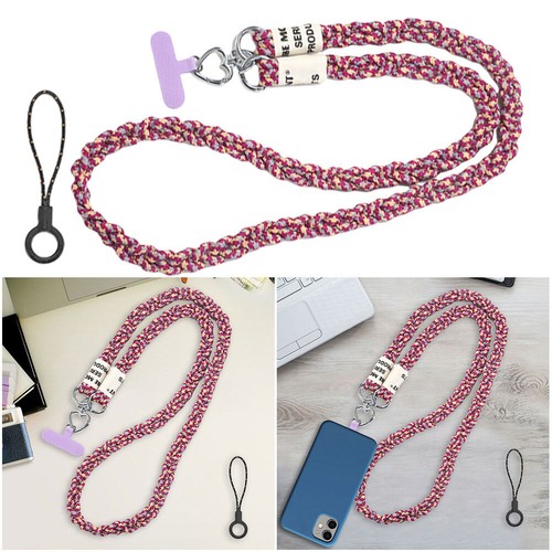 Crossbody Phone Lanyard Universal Anti Theft Phone Strap for Travel(Red Apricot) - Zdjęcie 3 z 9