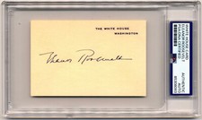 Eleanor Roosevelt Signed White House Card PSA Auto President Roosevelt Wife