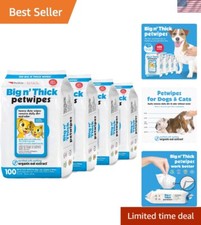 Extra-Large Dog Wipes with Organic Oat Extract   400 Gentle Grooming Wipes