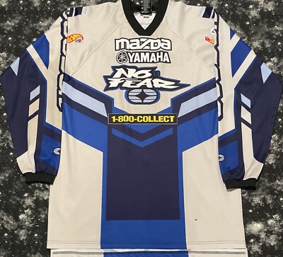 Vintage No Fear Jeremy McGrath Mazda Yamaha Motocross Jersey | Men