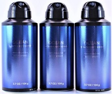 QTY 3 - Bath  Body Works OCEAN Deodorant Deodorizing Body Spray for Men 3.7OZ