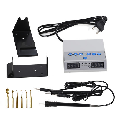 Dental lab digital electric wax carving knife 2*pen pencil + 6 tips tools WAXER