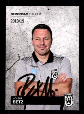 Holger Betz autograph card SSV Ulm 1846 2018-19 original signed