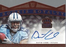 2015 Crown Royale Rookie Royalty Signatures Retail Bronze David Cobb Auto /99