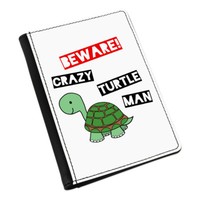 Beware VerrüCkte SchildkröTe Mann Passport Halter HüLle ÜBerzug Etui - Lustig