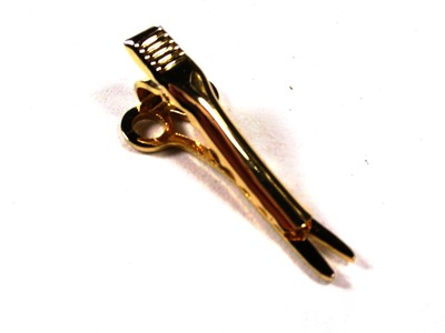 Pince à Cravate (tie Clasp) Or - Design à Triangles, Sans Marque, D'occasion