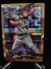 EDUARDO DIAZ 2018 BOWMAN CHROME 1ST ROOKIE GOLD #BCP225 DIAMONDBACKS #26/50