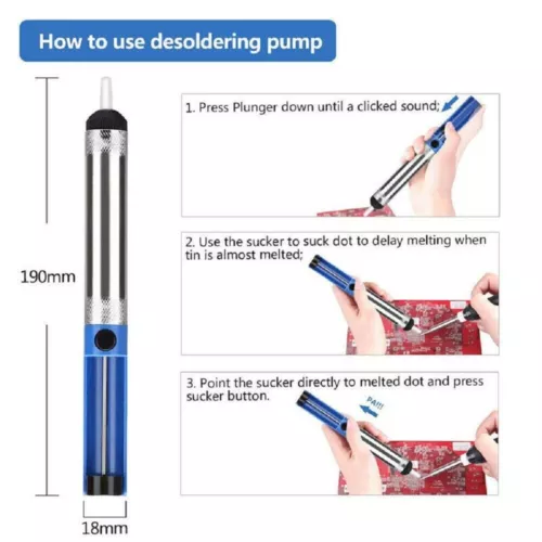60W Soldering Iron Kit Electronics Welding Irons Solder Tools With multimeter A - Picture 5 of 13