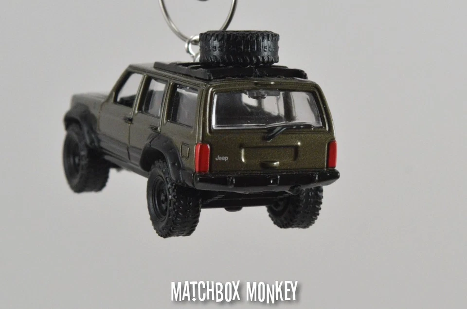 Estilo Vintage Personalizado Jeep Cherokee XJ Adorno de Navidad 1/64 Adorno '94 '95 '96 Foto 2 de 4