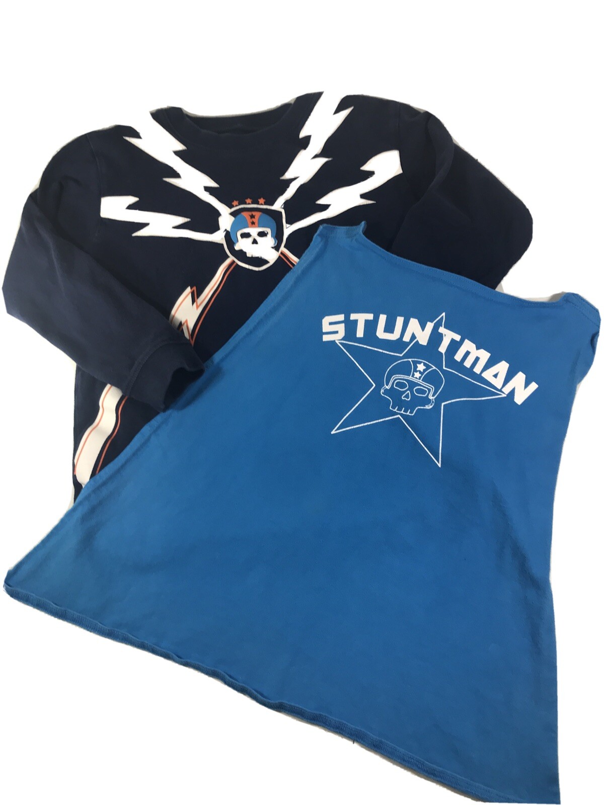 Okie Dokie Stuntman Long Sleeve Tee With Removable Cape Boys T SHIRT Size 7X