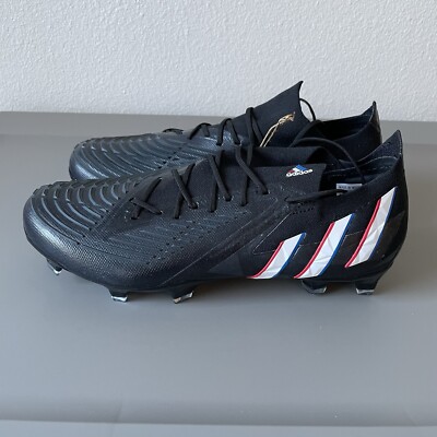 Adidas Predator Edge.1 L FG Soccer Cleats Black Size Mens 6 Adidas Predator Edge.1 L FG Soccer Cleats Black Size Mens 6
