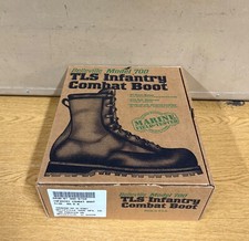 ORIGINAL SELTENE USMC BELLEVILLE 700 GORETEX STIEFEL LEDER SCHWARZ NEU!! US 9R - UK 8