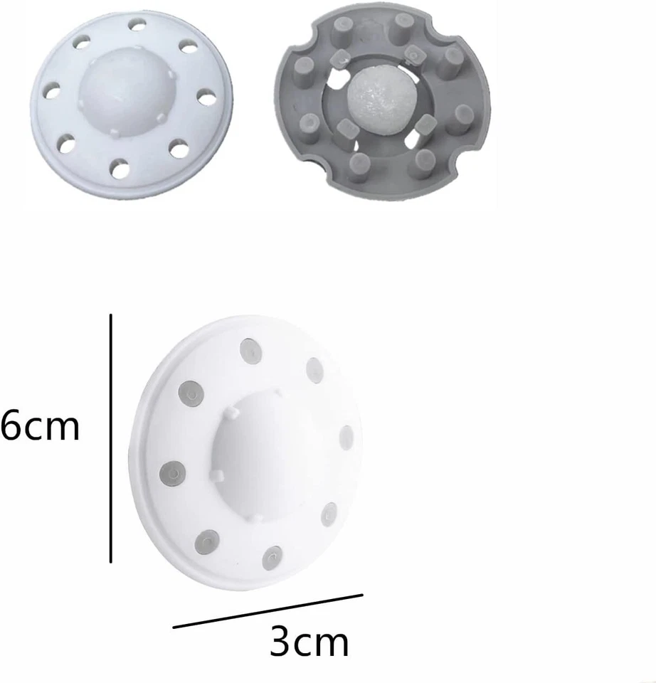 6 Pack Moth Ball Case with Adhesive Wall Sticker, Refillable Case for Moth Ball - Image 3 of 4