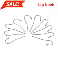 20pcs Dental Lip Hook Clip Stainless  Root Canal Finder Endo Apex Locator