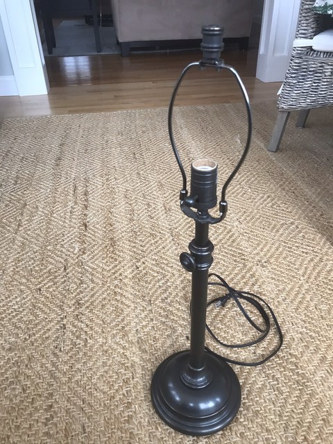 Pottery Barn Steel Sutter Adjustable 27 Large Table Lamp Base For