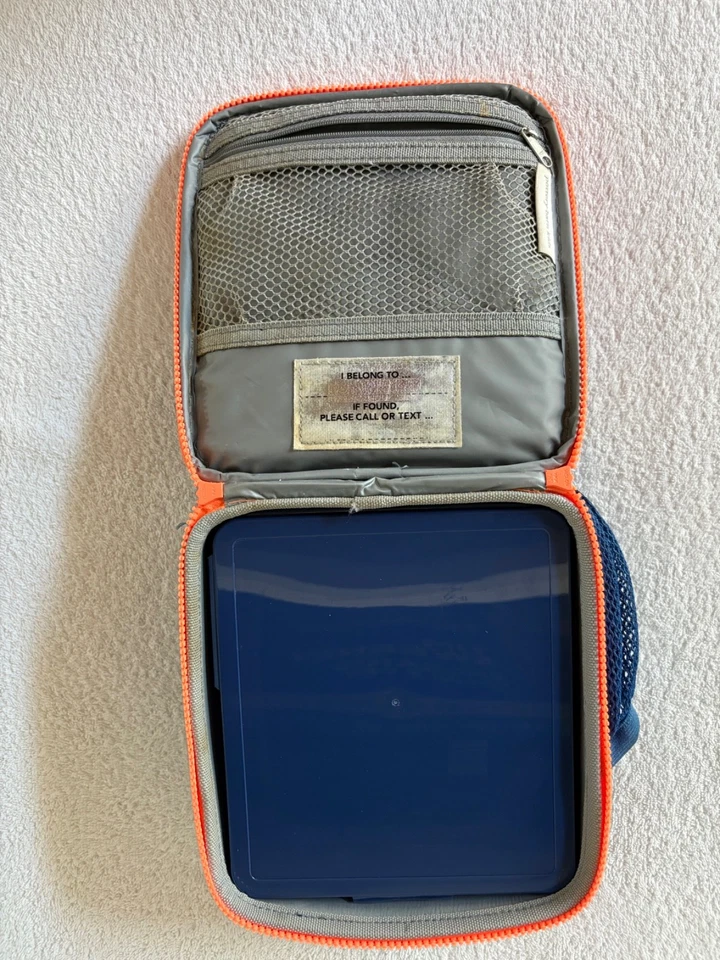 Lote de 2 loncheras Pottery Barn Kids personalizada CALEB Foto 2 de 4