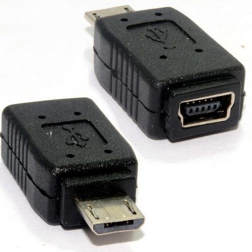 Adaptador USB 2.0 mini USB hembra a USB macho Negro | eBay
